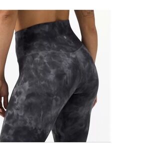 Lululemon Align High-Rise Pant 28" Diamond Dye‎ Pitch Grey Graphite Grey size 6